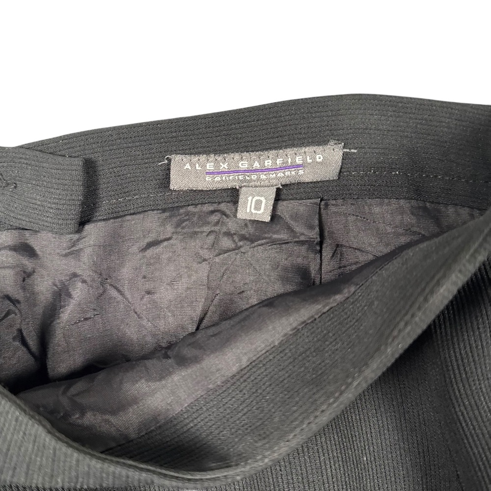 Alex Garfield Garfield & Marks Black Pencil Skirt Vintage‎ USA Made Size 10 724 - Picture 5 of 8